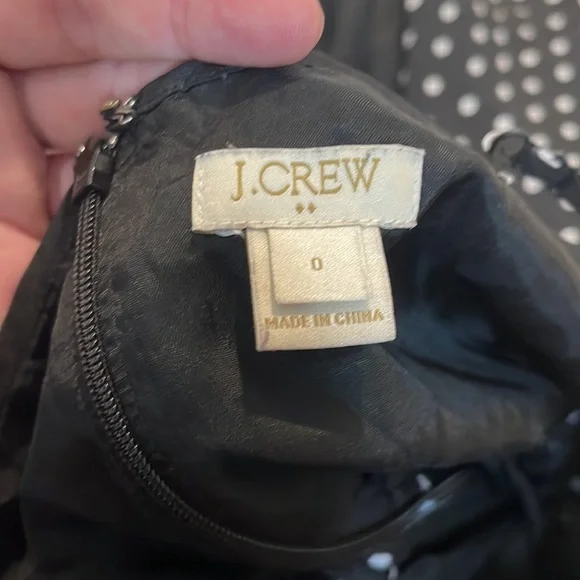 J.Crew women’s black and white thin strapped dress size 0 - Picture 10 of 12